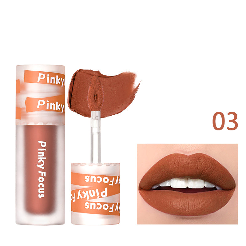 MATTE LIP GLAZE,Never drying, intense color.