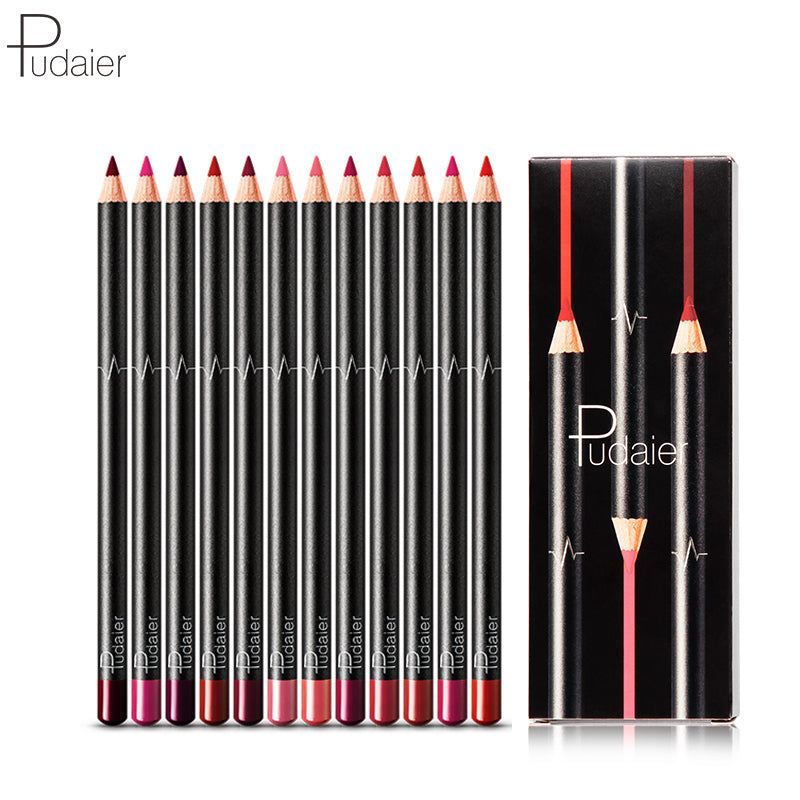 12 color lip liner set,12.9 USD for 12 pieces.