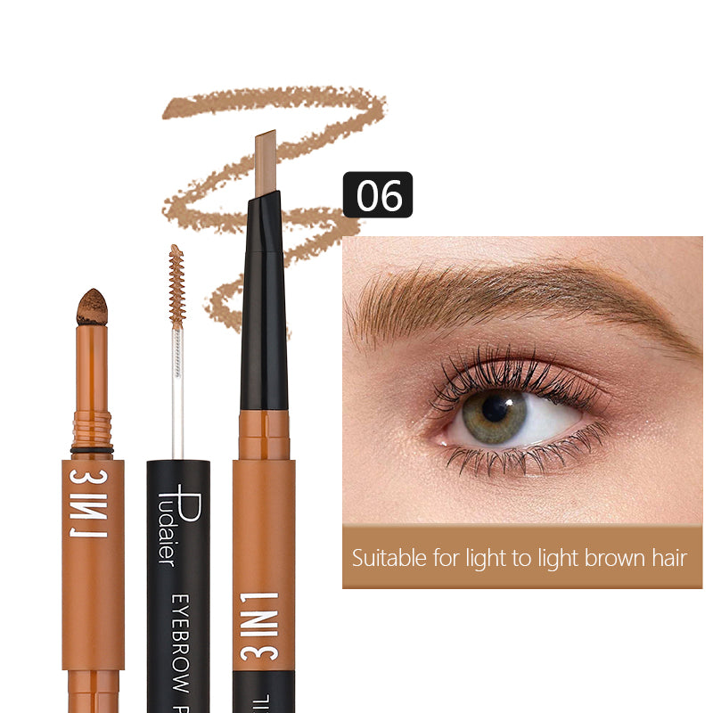 3 In1 Eyebrow Pencil,Light and fast,Waterproof and stain-resistant