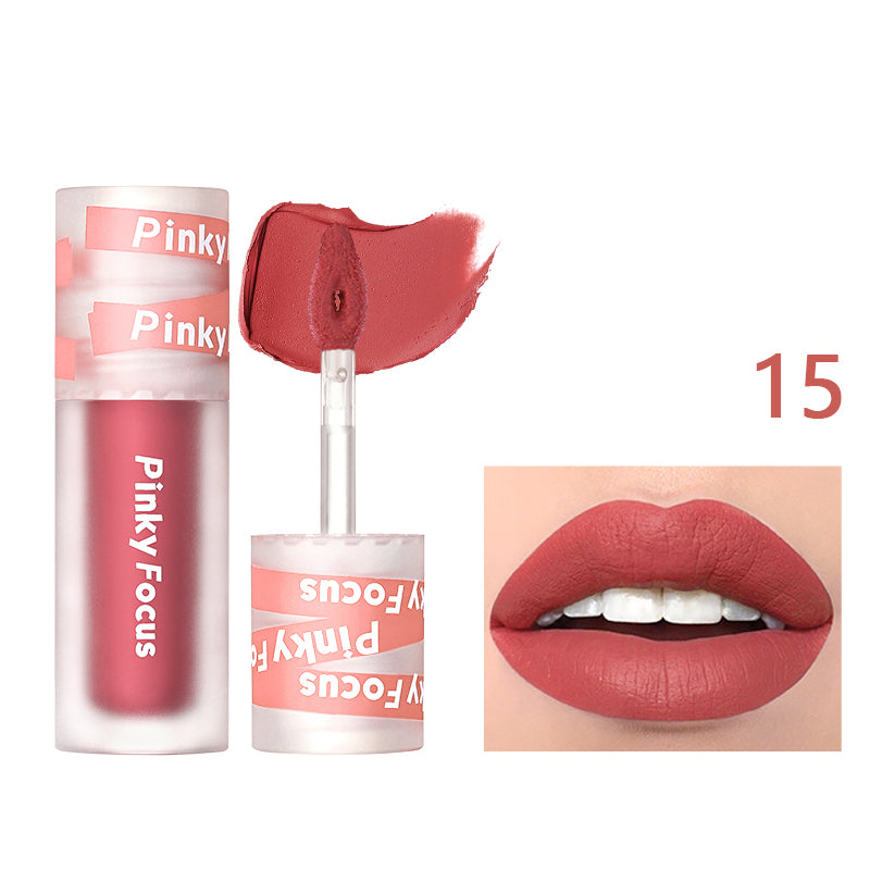 MATTE LIP GLAZE,Never drying, intense color.