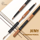 3 In1 Eyebrow Pencil,Light and fast,Waterproof and stain-resistant