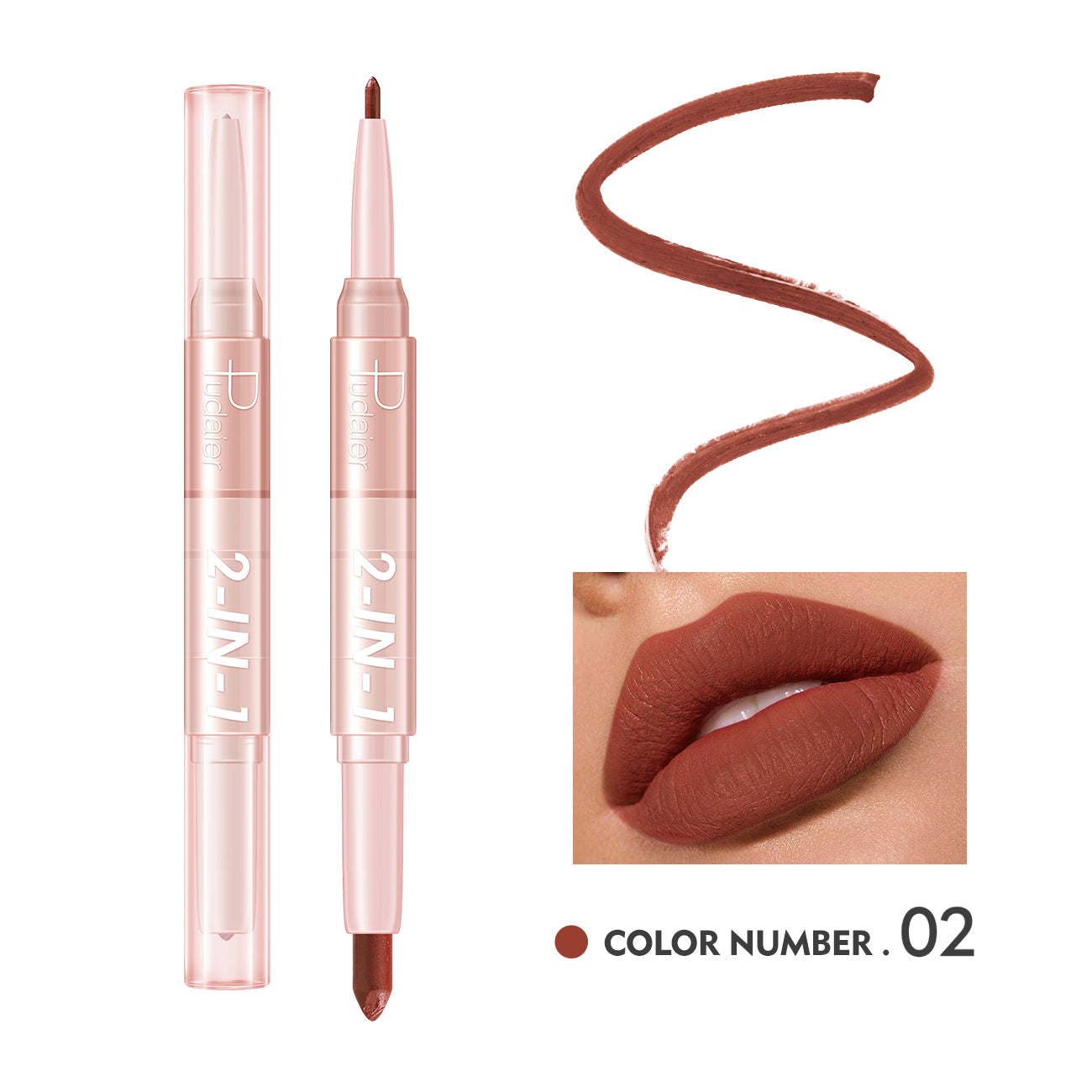 2-In-1 Lip Liner-Lip Stick