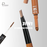 3 In1 Eyebrow Pencil,Light and fast,Waterproof and stain-resistant