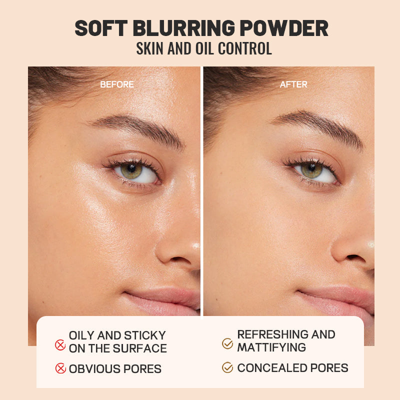 Setting and Refining Powder，Sets makeup in three seconds, 24-hour sun protection, non-toxic and harmless.