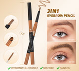 3 In1 Eyebrow Pencil,Light and fast,Waterproof and stain-resistant