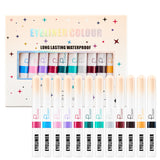 NEWEST PUDAIER COLORFUL LIQUID MATTE EYELINER,Quickly dry,waterproof,Sweat-resistant,smudge-proof,Can be used for painting, tattooing, and children's painting creation.