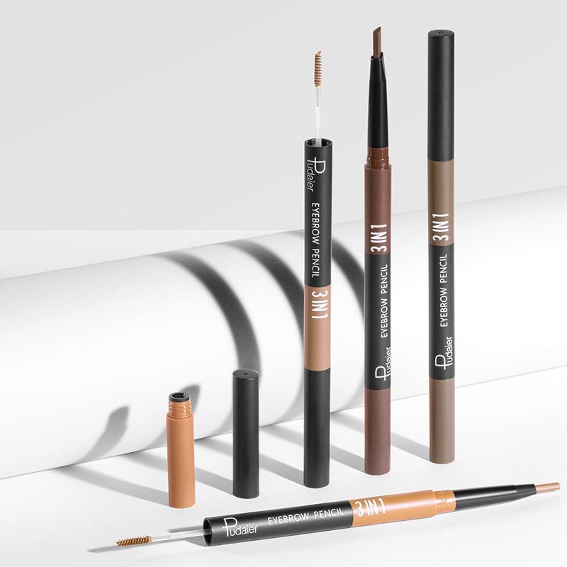 3 In1 Eyebrow Pencil,Light and fast,Waterproof and stain-resistant