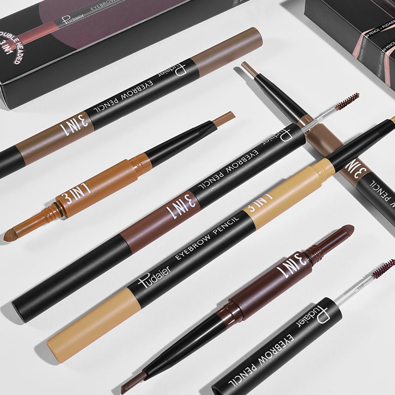 3 In1 Eyebrow Pencil,Light and fast,Waterproof and stain-resistant